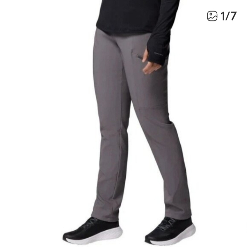 New Columbia Fleece Lined Gray Pants L NWT - Picture 5 of 6